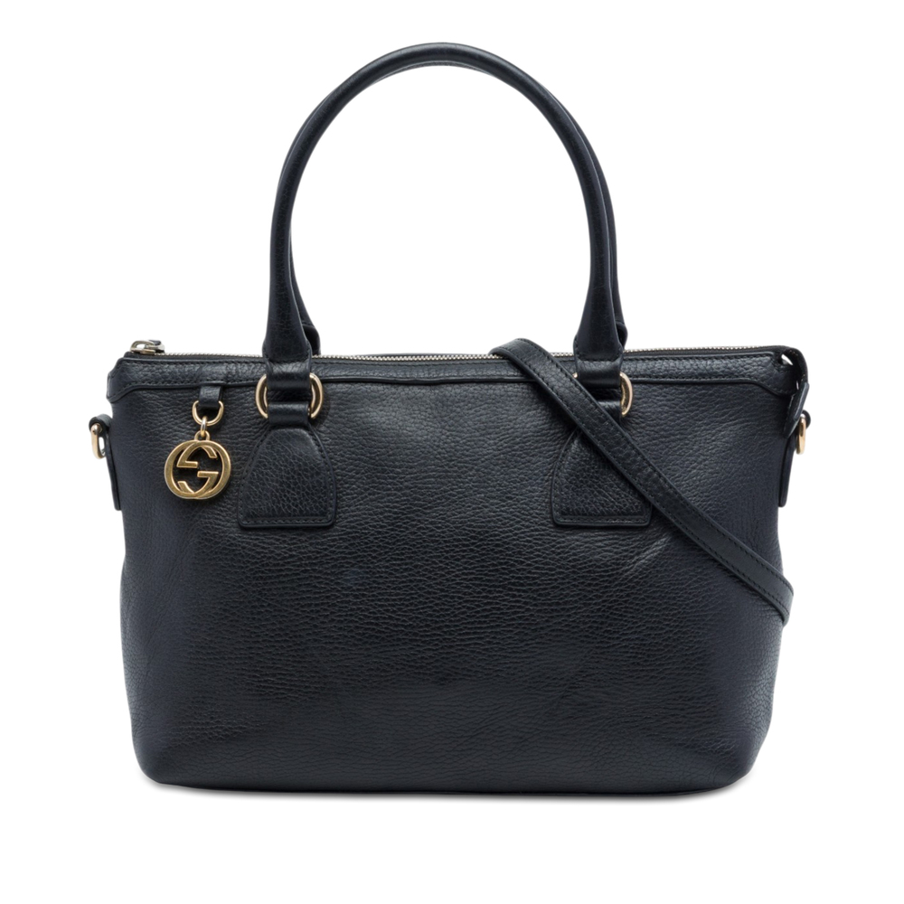 Pre-Loved Gucci Dollar Calfskin GG Charm Satchel - Picture 1 of 6